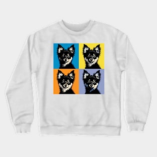 Pop Retro Schipperke Art - Cute Puppy Crewneck Sweatshirt